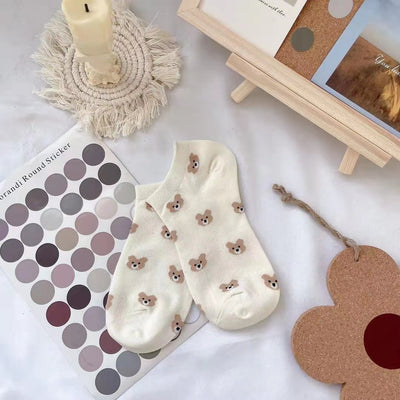 【Socks】カワイイクマちゃんレディースソックス
