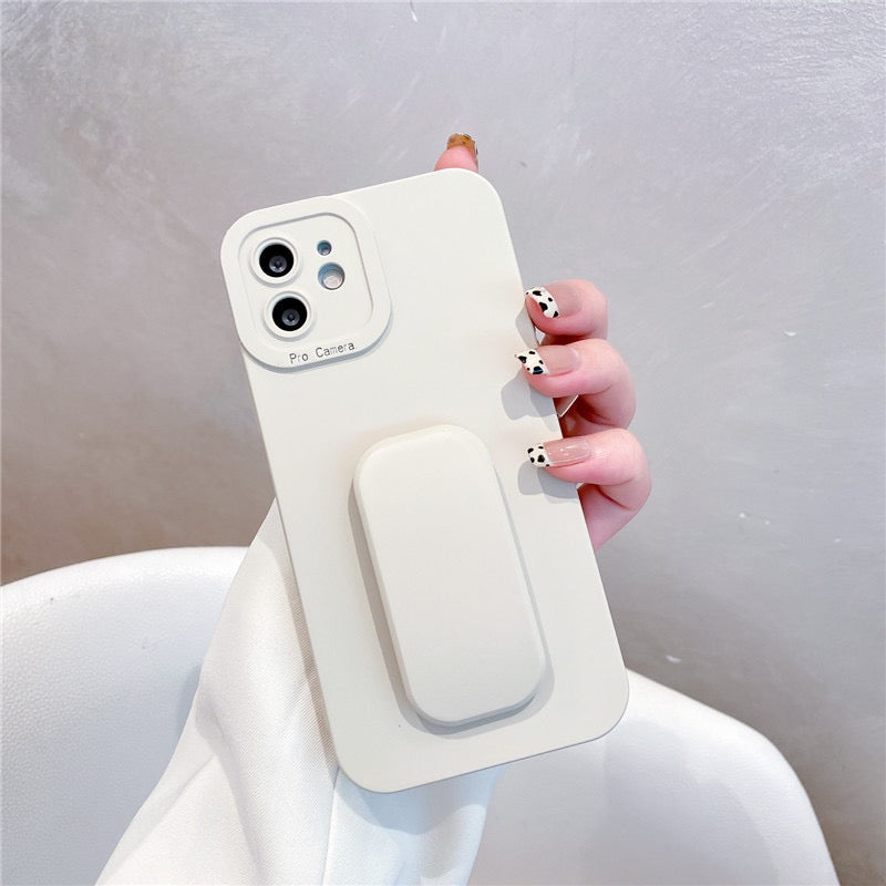 【iPhone Case】シンプルキックスタンド2色　iPhoneケース