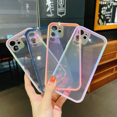 【iPhone Case】流行．クリア オーロラiPhoneケース