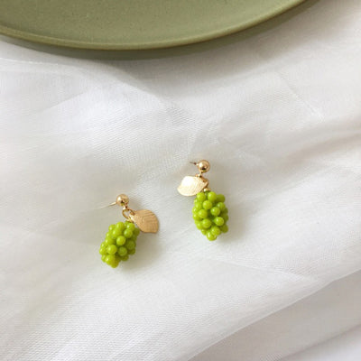 【Earrings】   美味しいマスカットピアス&イヤリング