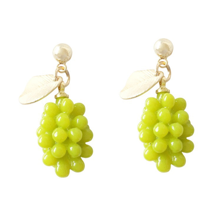 【Earrings】   美味しいマスカットピアス&イヤリング
