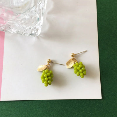 【Earrings】   美味しいマスカットピアス&イヤリング