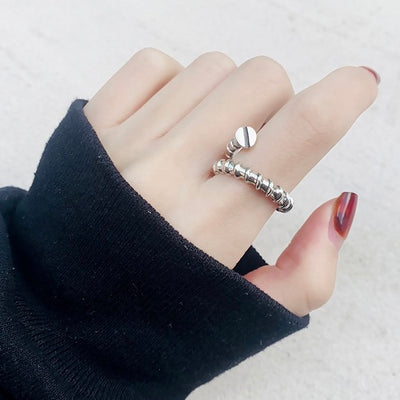 【Rings】ねじ スクリューシルバーリング