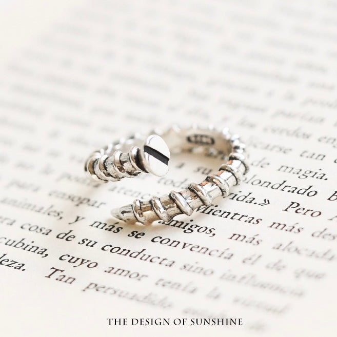 【Rings】ねじ スクリューシルバーリング