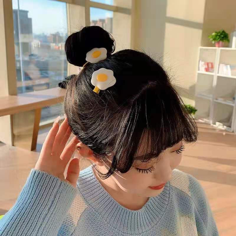 【Goods】可愛い目玉焼き シミュレ—ション ヘアピン ヘアリング ヘアアクセサリー