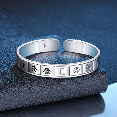 【Bracelet】麻雀シルバー ブレスレット リング　バングル