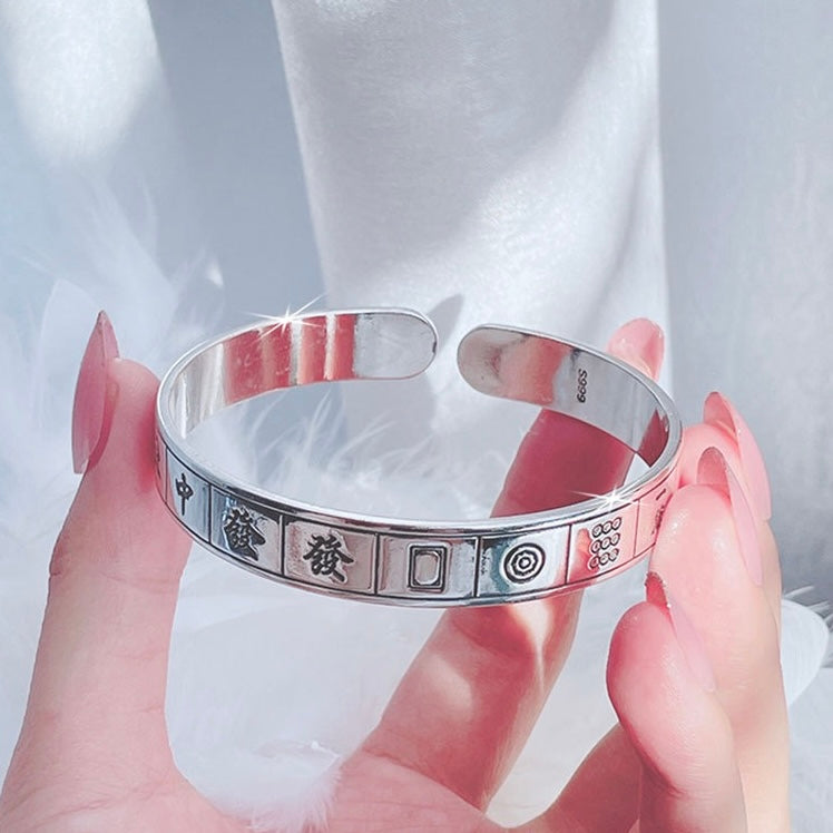 【Bracelet】麻雀シルバー ブレスレット リング　バングル