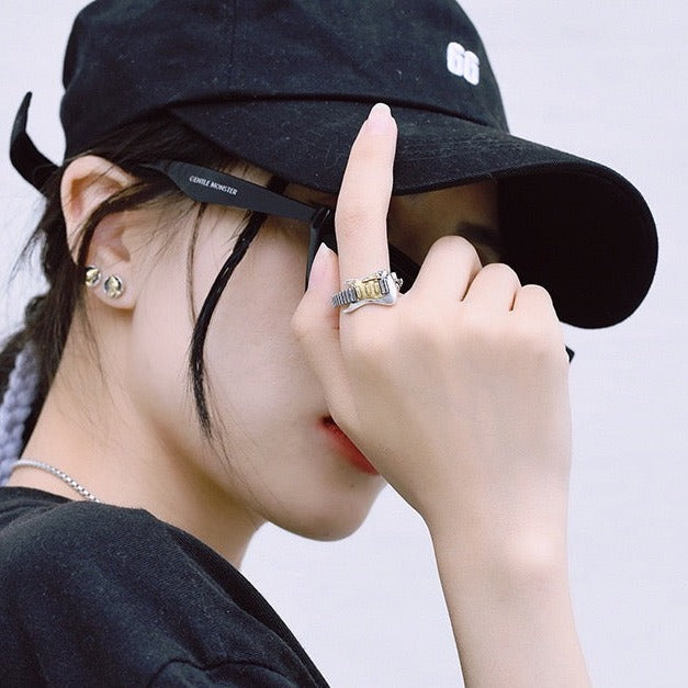 【Rings】個性ギターカップル ペアリング シルバーリング