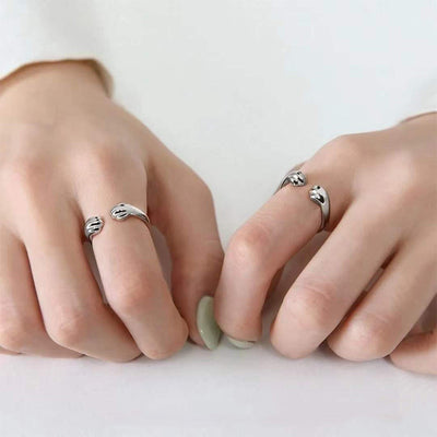 【Rings】可愛い猫の手シルバーリング