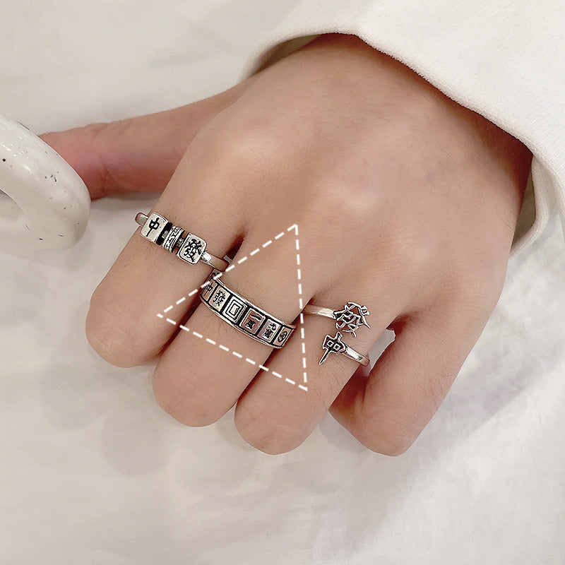 【Rings】金運リング麻雀牌シルバーリング