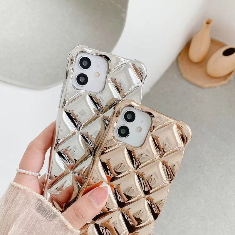 【iPhone CASE】ファッション金&銀 iPhoneケース