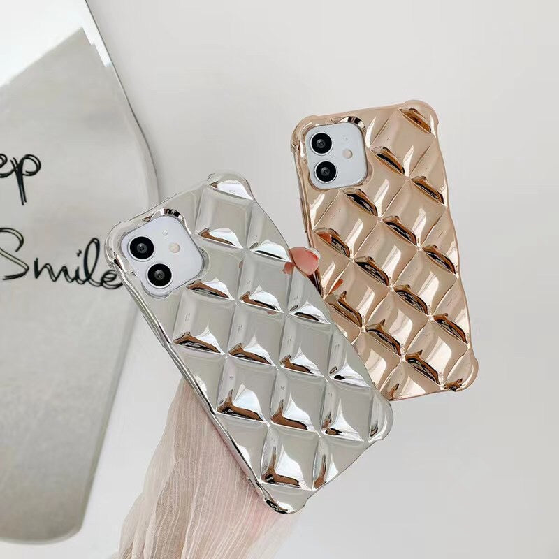 【iPhone CASE】ファッション金&銀 iPhoneケース