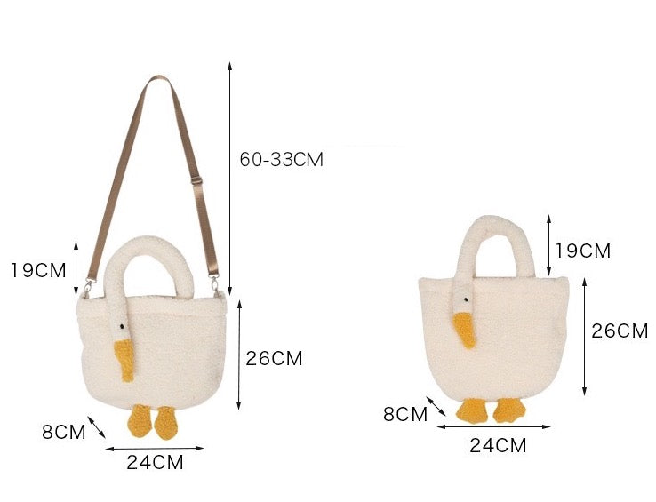 【Cute Bag】アヒルちゃんショルダーバッグ/アヒルちゃんハンドバッグ