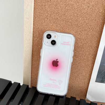 【iPhone Case】ピンク カワイイ 熊ちゃん ハート スマホグリップ スタンド 透明  IPHONEケース