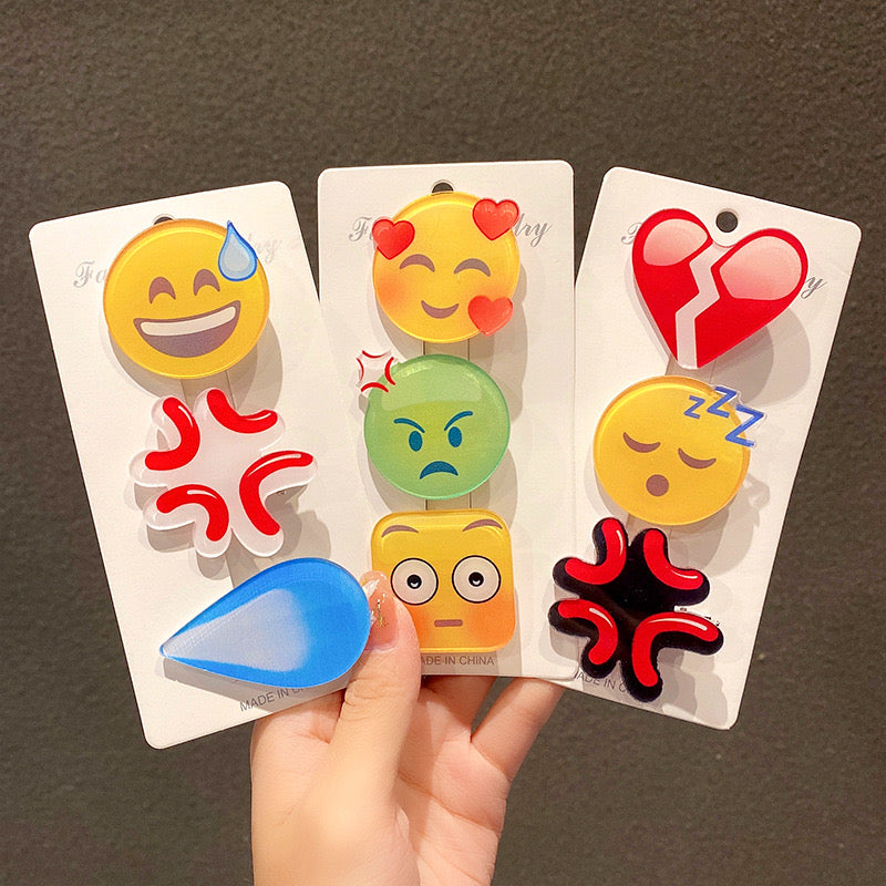 【Goods】 絵文字Emoji ヘアピン スリーピン ヘアアクセサリー
