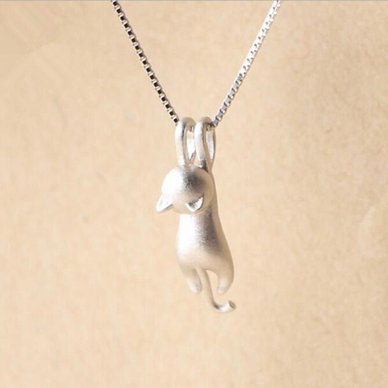 【Necklace】可愛いねこ 猫 韓国 人気 立体 ネックレス