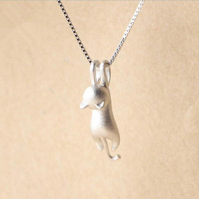 【Necklace】可愛いねこ 猫 韓国 人気 立体 ネックレス