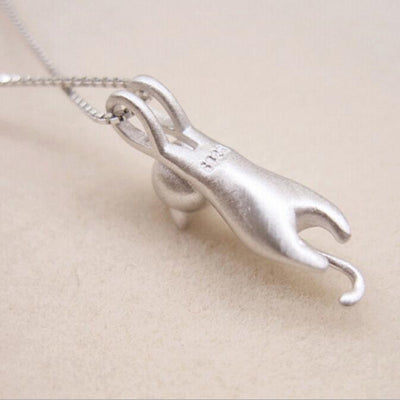 【Necklace】可愛いねこ 猫 韓国 人気 立体 ネックレス