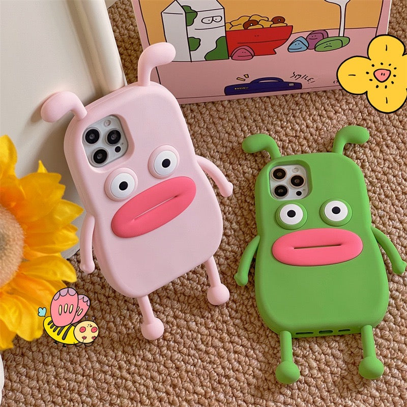 【iPhone Case】可愛い 面白い カエル ソーセージの口 カップル 韓国 IPHONEケース