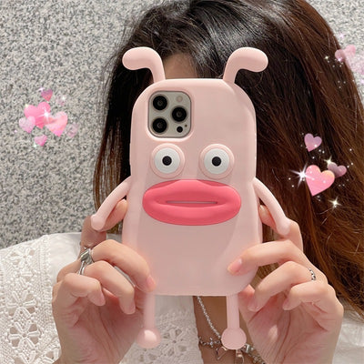 【iPhone Case】可愛い 面白い カエル ソーセージの口 カップル 韓国 IPHONEケース