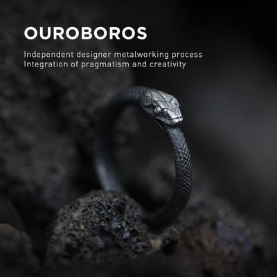 【RINGS】ラウンドスネークシルバーリング
