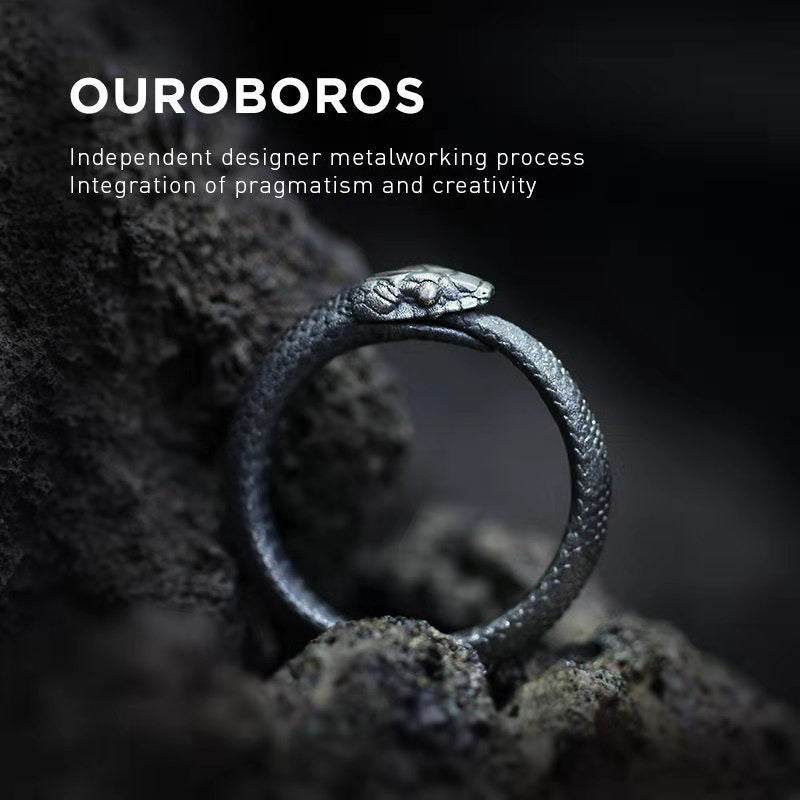 【RINGS】ラウンドスネークシルバーリング