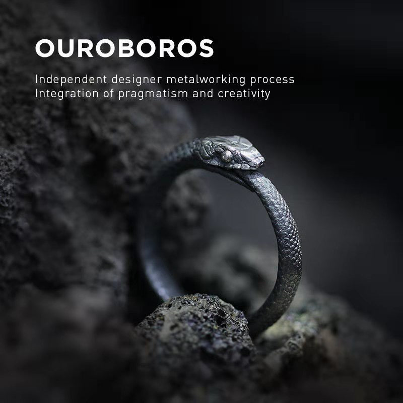 【RINGS】ラウンドスネークシルバーリング