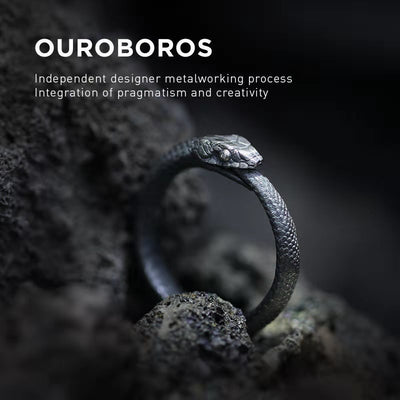【RINGS】ラウンドスネークシルバーリング