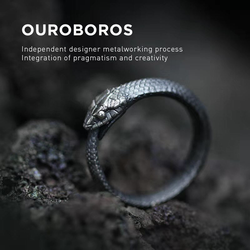 【RINGS】ラウンドスネークシルバーリング