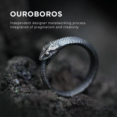 【RINGS】ラウンドスネークシルバーリング