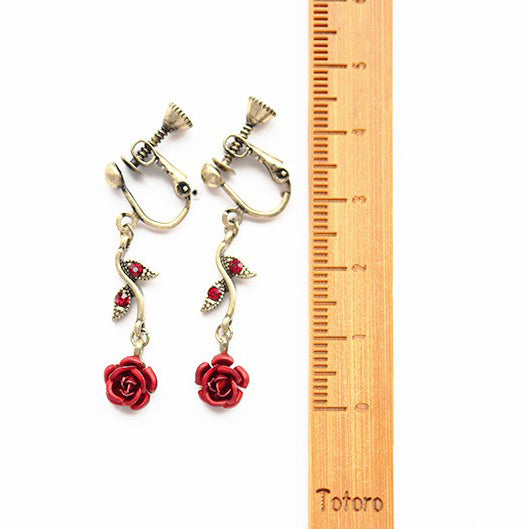 【Earrings】   ローズピアス/イヤリング