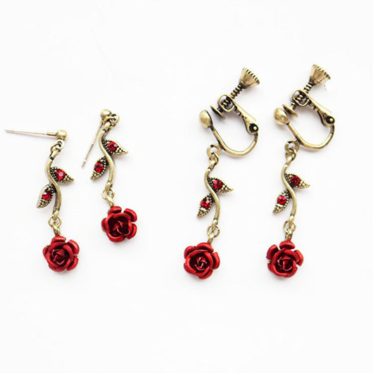 【Earrings】   ローズピアス/イヤリング