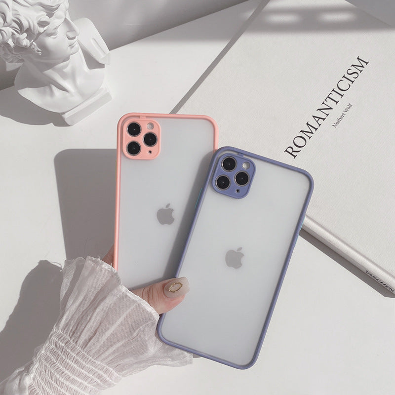 【iPhone Case】マカロンカラーシンプルiPhoneケース