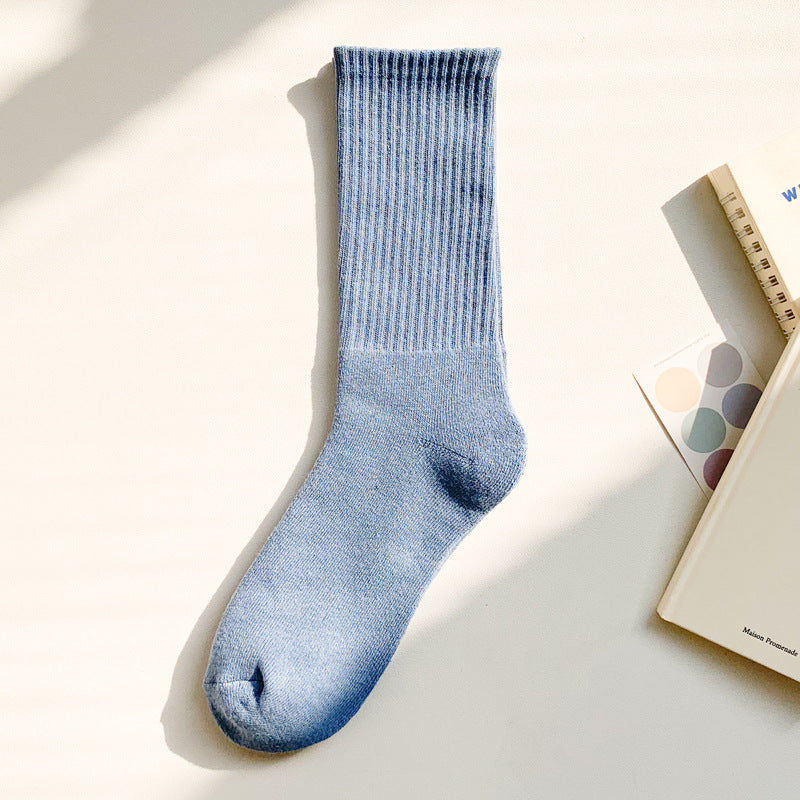 【Socks】シンプル キャンディカラーレディースソックス