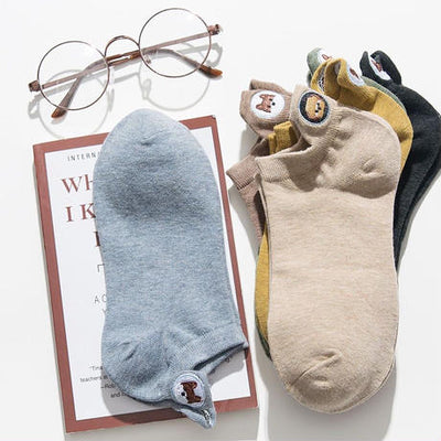 【Socks】可愛いワンちゃん柄レディースソックス