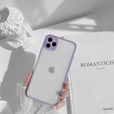 【iPhone Case】マカロンカラーシンプルiPhoneケース