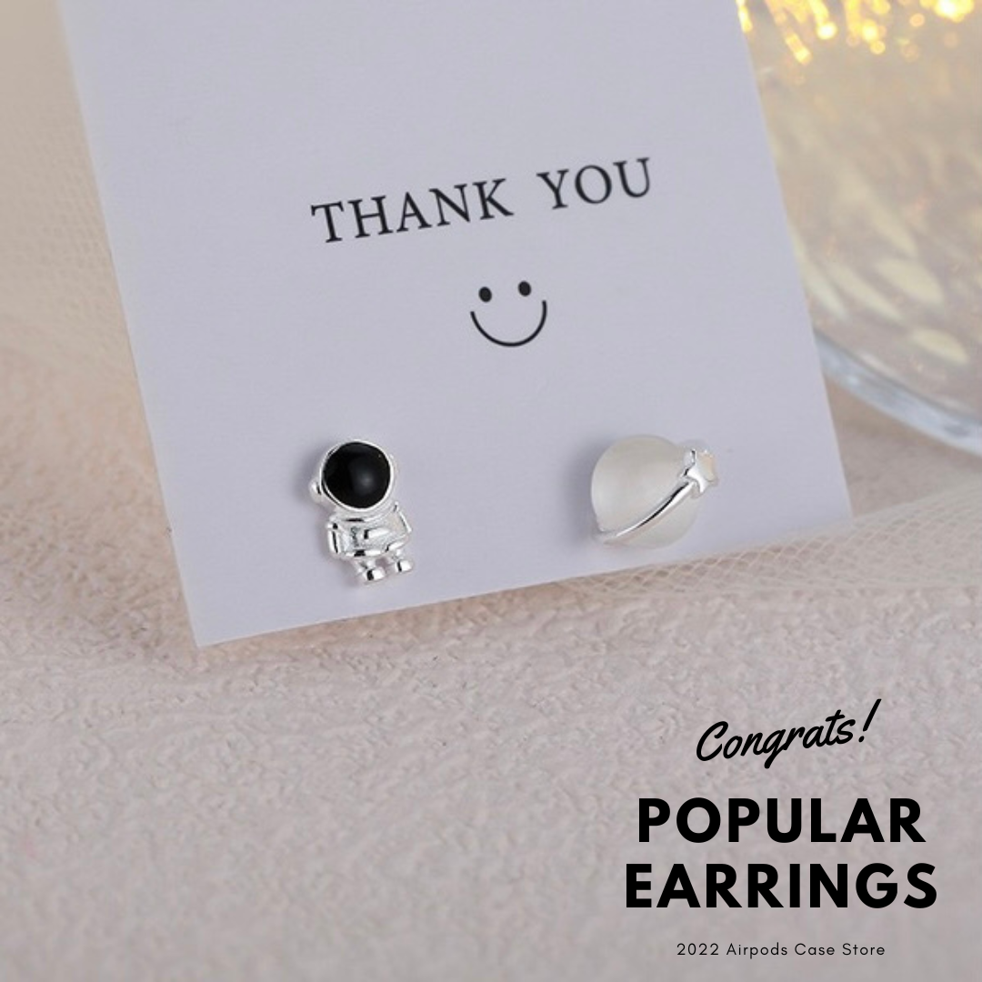 【Earrings】 宇宙飛行士惑星ピアス&イヤリング
