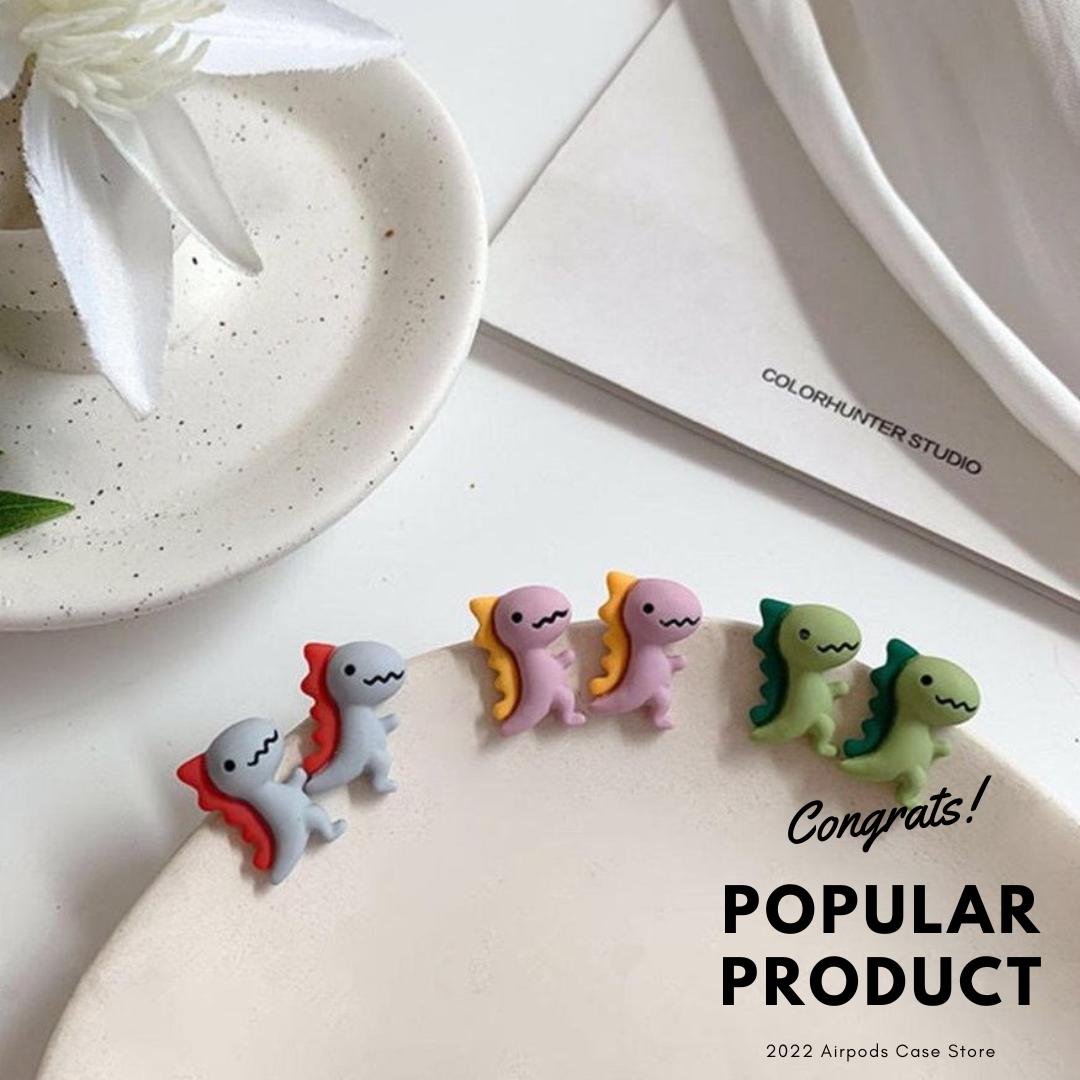 【Earrings】カワイイ恐竜ピアス/イヤリング