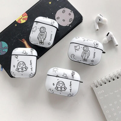 【Airpods Case】 手描き 宇宙飛行士 韓国 カワイイ AirPods /AirpodsProケース